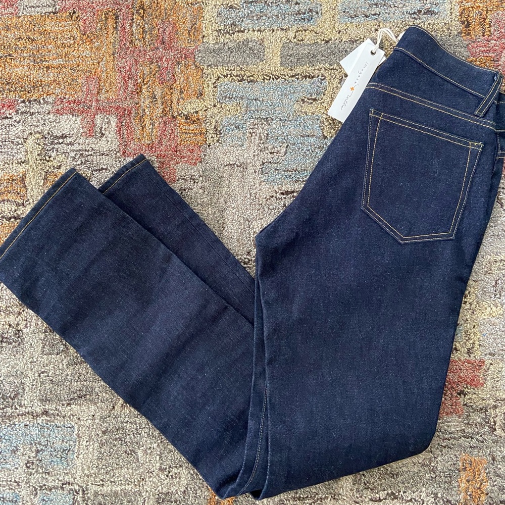 Imogene + Willie “Imogene” slim straight women’s raw denim 27 x 31 NWT